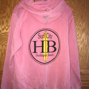 Distressed Surf City Huntington Beach sweatshirt M